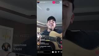 Pedro Tovar  Eslabon Armado Singing Una Peda and Regresa Mami On Instagram Live [upl. by Kowalski]