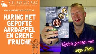 Haring Vlog 3 RECEPT NIEUWE STIJL │ Haring met gepofte aardappel en crème fraiche [upl. by Acul]