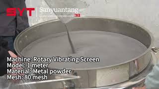 Rotary vibrating screen for testing to sieve metal powder vibratingscreen sievemachine [upl. by Yeuh]