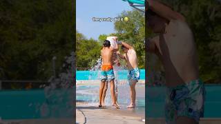 THE KID AT THE END Y’ALL 💀 waterpark challenge [upl. by Ehgit118]