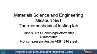 Hot compression test in Quenching dilatometer [upl. by Cappello335]