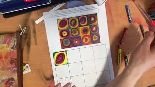 Kandinsky Concentric Circles using Oil Pastels [upl. by Loreen830]