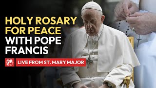 LIVE  Holy Rosary for Peace with Pope Francis  October 6th 2024 [upl. by Ataymik]