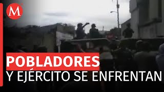 Nuevo enfrentamiento en El Porvenir pobladores se confrontan con Ejército y Guardia Nacional [upl. by Azile148]