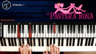 Como tocar LA PANTERA ROSA En Piano Avanzado  Ambas Manos [upl. by Ylnevaeh]