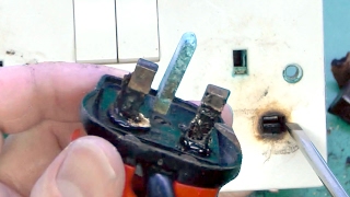 Overheated Plug and Damaged Socket Outlet [upl. by Adelia]