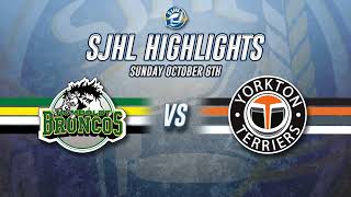 HIGHLIGHTS Humboldt Broncos  Yorkton Terriers Oct 6 2024 [upl. by Namso565]