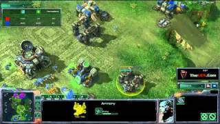 Starcraft 2 Terran TLOs Thor Drop Build Order [upl. by Ttevy404]