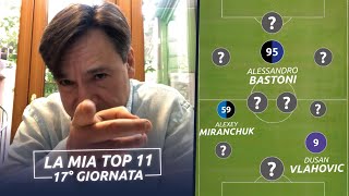 17° Giornata Di Serie A  LA MIA TOP 11  Commento  Fabio Caressa [upl. by Adnawahs297]