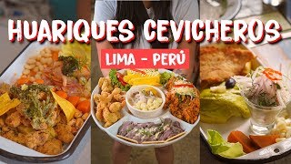 RUTA DE HUARIQUES CEVICHEROS EN LIMA  PERÚ  Misias FT Wariqueando y MI PAPÁ [upl. by Ebneter]