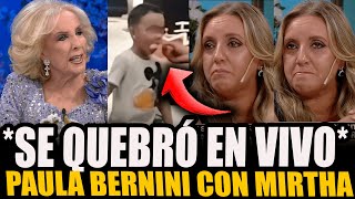 ¡PAULA BERNINI se EMOCIONÓ con MIRTHA LEGRAND por LOAN en VIVO [upl. by Cyrille]