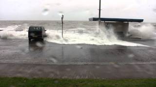 North Wales Storm Surge  Dec 2013 [upl. by Ettessil]