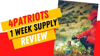 4Patriots One Week Survival Food Kit Review  Is it worth it Kids try [upl. by Eiramana]