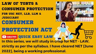 CONSUMER PROTECTION ACT 2019 UGC NET  LAW LLB amp LLM [upl. by Flavia]