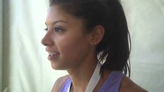 Delilah DiCrescenzo After Making Worlds at 2011 USATF Championships [upl. by Milks]