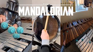 The Mandalorian Plays Main Theme Song with Baby Yoda Grogu  Percussion [upl. by Safoelc150]