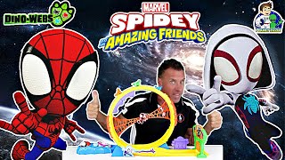 MARVEL Spidey and his Amazing Friends 360 Super Loop Dino Webs Amazing Metals [upl. by Woodson]