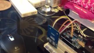 Mifare MF522AN RFID readerwriter  Arduino test [upl. by Ettigdirb]