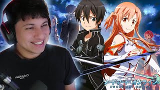 First Time Reacting to SWORD ART ONLINE Openings 19  Opening Reaction [upl. by Yerffoeg]