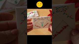 Origami Umschlag basteln Überraschung Weihnachtskarte basteln mit Girlande 🎄Origami christmas card [upl. by Samoht18]