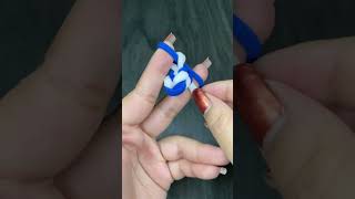 Making a beautiful bracelet 😍 using rubber band 😱❤️  handmade bracelet tutorial bracelet diy [upl. by Fitzpatrick]