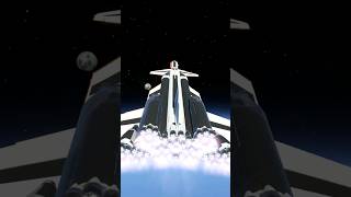 This is how I built a Colossal SSTO Space Shuttle and went to the Moon kerbalspaceprogram ksp [upl. by Kunin]