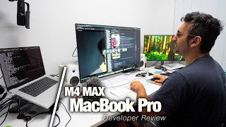 M4 MAX MacBook Pro  Developer REVIEW  Xcode Android UE5 AI Displays Coil Whine [upl. by Mariko]