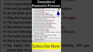 Possessive Pronouns  grammar spokenenglish englishstream newshort pronoun pronounpractice [upl. by Aelyak141]