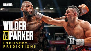 Deontay Wilder vs Joseph Parker  Industry Predictions [upl. by Teague]