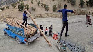 Building the Roof Preparing the Family Cabin StepbyStep 🛠️🍲 [upl. by Vance]