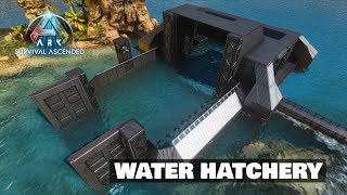 Ark Survival Ascended Base Builds  Water Hatchery  ASA [upl. by Notsur]