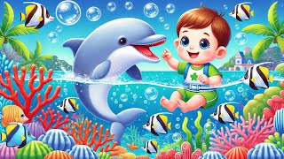 Baby and Dolphins Joyful Journey Underwater 🐬  Childrens Music [upl. by Analiese]