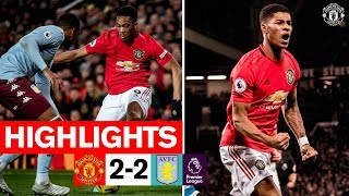 Highlights  Manchester United 22 Aston Villa  201920 Premier League [upl. by Kasevich]