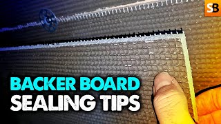 Sealing Tile Backer Board Joints  Rogers Tips [upl. by Napas]