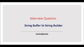 Difference between String Buffer and String Builder [upl. by Dixil]