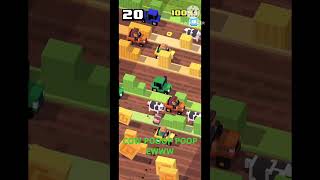 Crossy Road farm Cows Pooping 😂 [upl. by Tarttan]