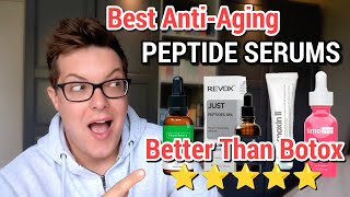 TOP 5 PEPTIDE SERUMS  Better Than Botox Maximum AntiAging [upl. by Etnomaj]