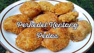 Resep Perkedel Kentang Pedas pakai Bubuk Cabe Aida  Rasanya PEDAS [upl. by Almeda41]