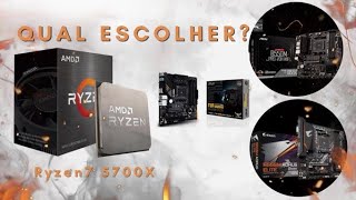 QUAL A MELHOR PLACA MÃE  RYZEN 7 5700X [upl. by Strander370]