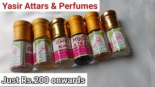 हिंदी मे  Best long lasting Budget Attars  Yasir Attars amp Perfumes  Fragrance Oil [upl. by Atnohsal808]