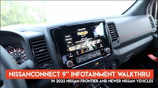 NISSANCONNECT 9quot Infotainment System in New 2022 Nissan Frontier Pro4X  Netcruzer CARS [upl. by Lederer652]