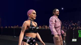 BCW Adrenaline Ep1 match 2 Bussy vs James Stone amp Vanessa Kraven MixTag Match [upl. by Barby]