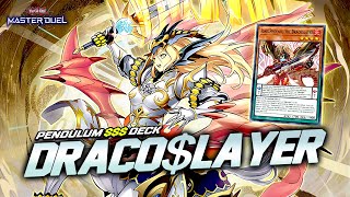 NEW DRACOSLAYER PENDULUM  GOOD EXPENSIVE DECK IN MASTER DUEL 🤑🤑 [upl. by Lorrie]