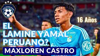 Así juega MAX LOREN CASTRO 😎 el LAMINE YAMAL peruano  Canterano Sporting cristal [upl. by Doy]