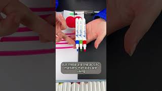 Cool Acrylic Marker Drawing Tips！ acrylicmarkers art artsupplies drawing colors stationery [upl. by Savina]