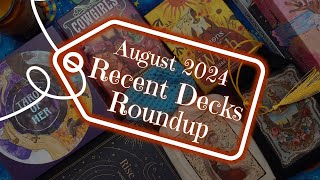 TAROT AND ORACLE DECK HAUL  Recent Deck Roundup  August 2024 [upl. by Jamieson]