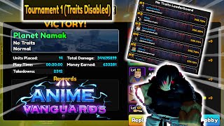 Reset Tournament Anime Vanguards  Traitless Leaderboard Gameplay  Roblox [upl. by Codie]