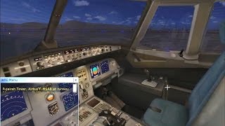 How to Take Off Airbus A321 on FSX [upl. by Dnaletak]