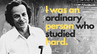 Theres no such thing as MIRACLE Richard Feynman advice to students  selfimprovement video [upl. by Idarb]