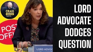 Lord Advocate amp SNP Cabinet member Dorothy Bain dodged Horizon question in Holyrood today [upl. by John]